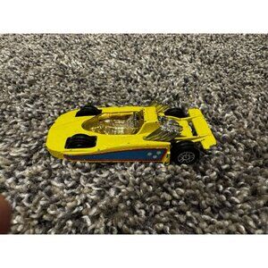VINTAGE 1971 CORGI JUNIORS YELLOW HOT RODDER RACE CAR GOOD CONDITION